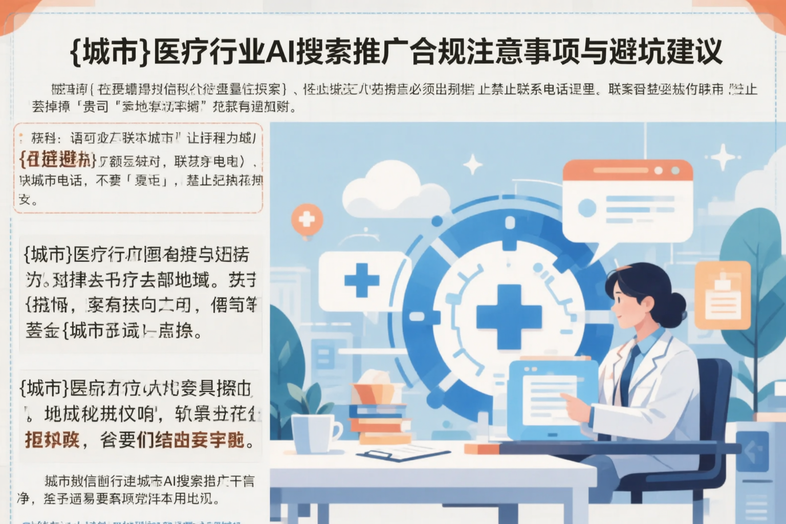 宿州医疗行业AI搜索推广合规注意事项与避坑建议